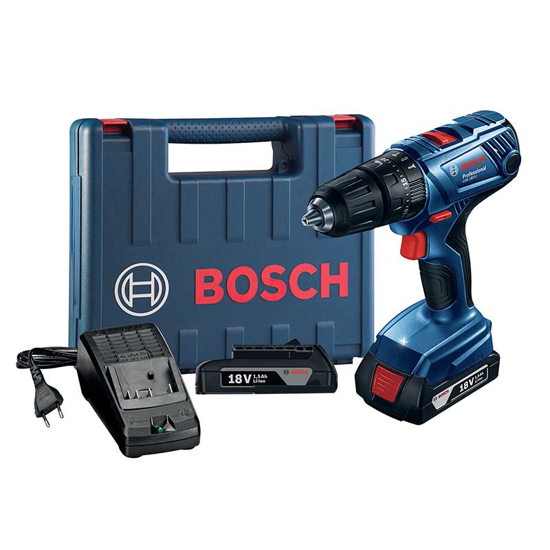 Barreno percutor inalámbrico de 1/2 plgs, 0-500 y 0-1900 rpm, 06019F83G0, GSB 180-LI, Bosch