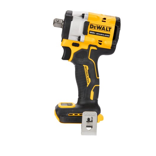 LLAVE DE IMPACTO DE 1/2 CON PIN DE RETENCION, ATOMIC, 20V, SIN CARBONES, CON 2 BATERIAS, CARGADOR Y MALETA. MARCA DEWALT, DCF922D2-B3