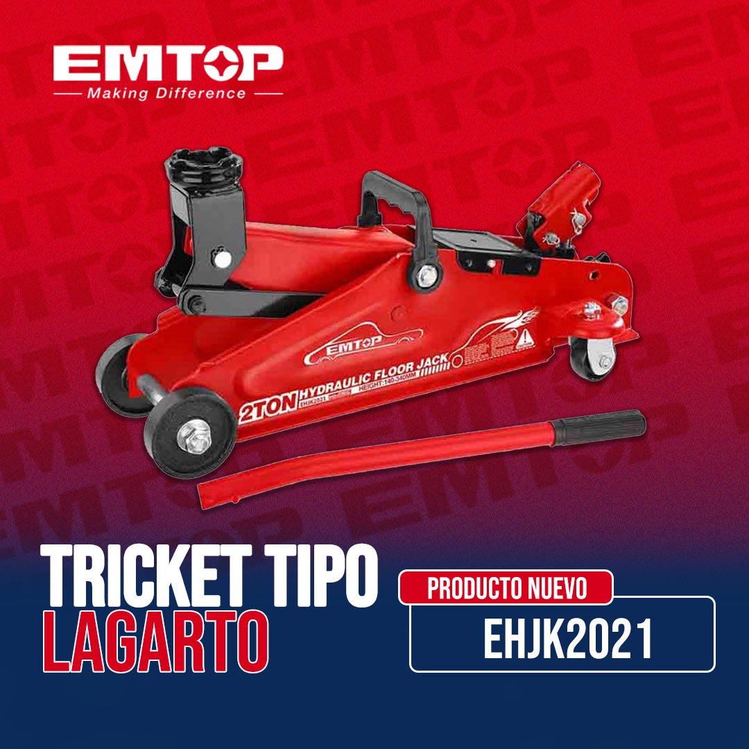 TRICKET TIPO LAGARTO, 2 TONELADAS. MARCA EMTOP, EHJK2021