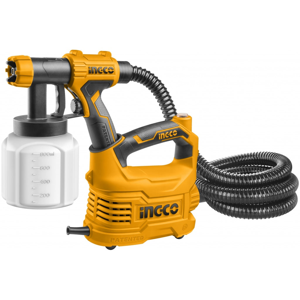 PISTOLA PARA PINTAR ELECTRICA CON BASE DESMONTABLE, 500 WATTS, 110 VOLTIOS, INGCO