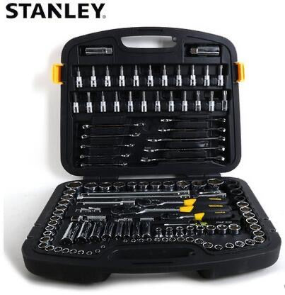 JUEGO DE COPAS, 120 PIEZAS, RAIZ 1/4" 3/8", MEDIDAS EN PLG Y MM, 91-931, STANLEY