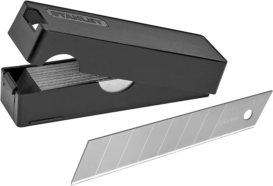Repuestos para cuchilla de 18mm, quebrable, 50 piezas, Stanley, 11-301l, 11-301L