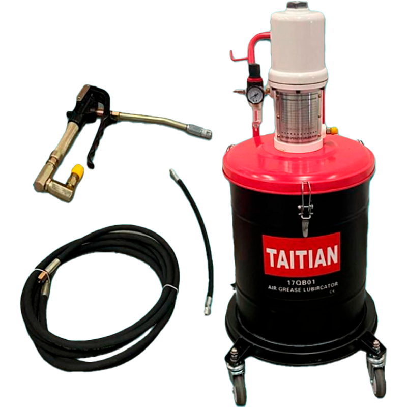 Engrasadora neumática de 40 litros en marca TAITIAN, 17QB01
