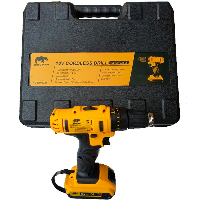 Barreno percutor inalámbrico de 3/8" en marca RINO TOOLS, 202017