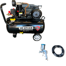 Compresor de faja de 50 litros con manguera y pistola, RHT, 203011