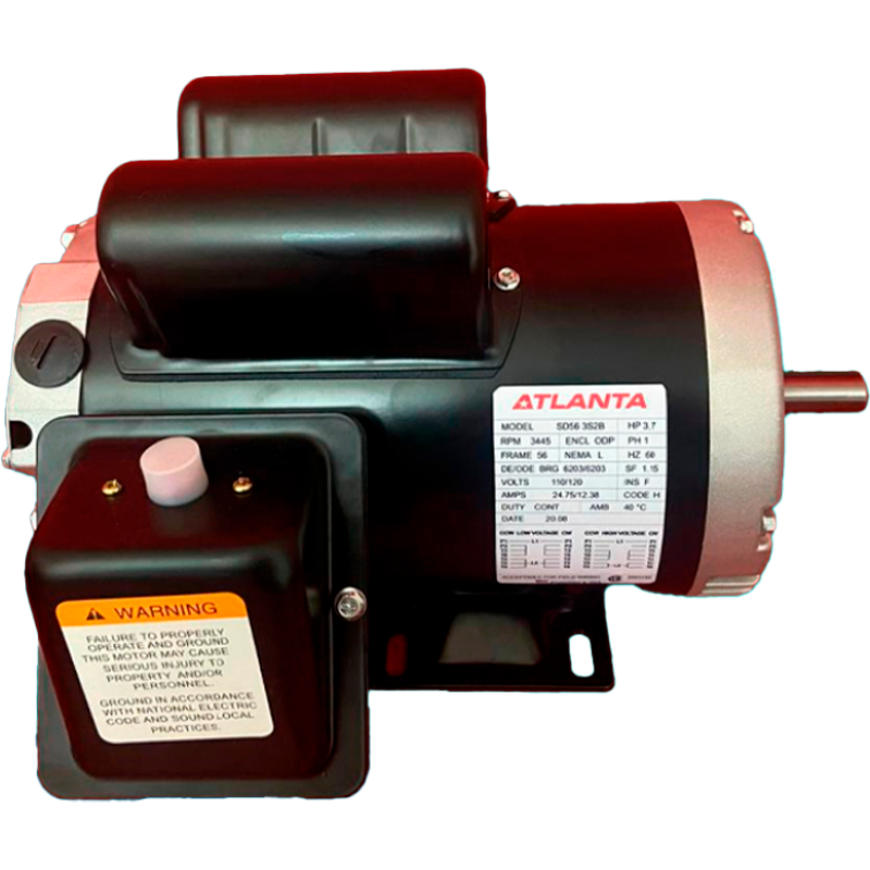 Motor eléctrico de 3.7hp de alta revolución en marca ATLANTA, 214024