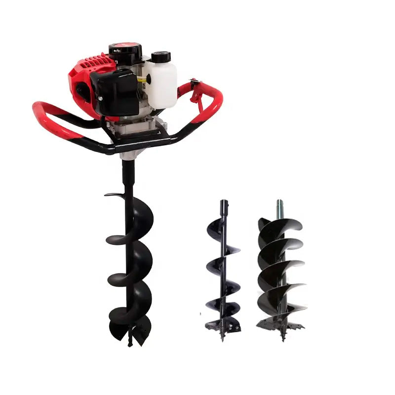Motoperforadora de gasolina de 52 cc con 3 brocas, Earth Auger, 214076