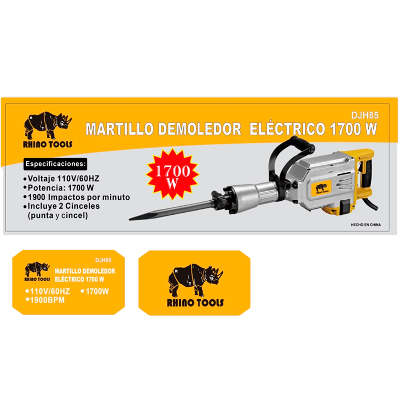 Demoledor de 16 kilos en marca RINO TOOLS, 218101