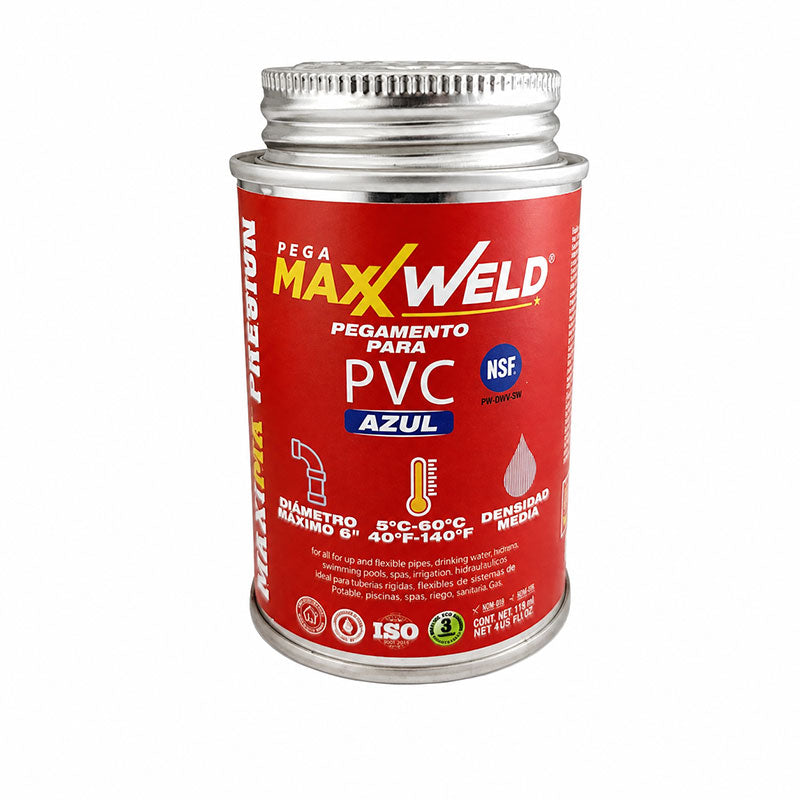 PEGAMENTO PARA PVC AZUL, USO RESIDENCIAL, 118 ML. PEGAMAXX WELD, '2441