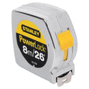 Cinta métrica de 8 metros x 1 plg, Power Lock, Stanley, 33-428S
