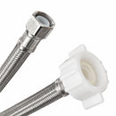 MANGUERA FLEXIBLE PREMIUM PARA INODORO, 3/8 PLG COMP X 7/8 PLG AM, 40 CM. FAMA