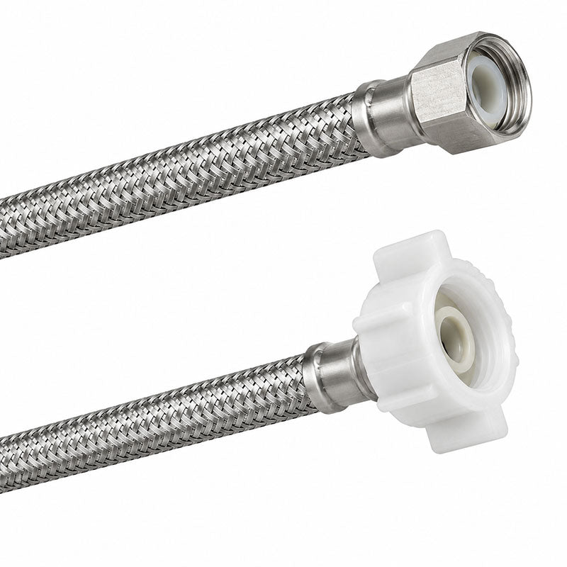 MANGUERA FLEXIBLE PREMIUM PARA SANITARIO, 1/2 PLG FIP X 7/8 PLG AM, 40 CM. FAMA, '3548