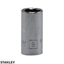 Copa de 6 lados de 8mm, raíz 1/4 plgs, Stanley, 4-86-105