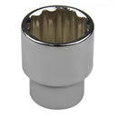 Copa de 12 lados de 1/4 plgs, raíz 1/2 plgs, Stanley, 4-86-494