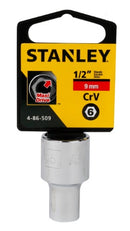 Copa de 6 lados de 9mm, raíz 1/2 plgs, Stanley, 4-86-509