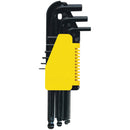 Juego de 9 llaves Allen punta redonda, milimétricas, Stanley, 69-256