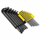 Juego de 12 llaves Allen punta redonda, en pulgadas, Stanley, 69-257