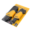 Juego de 21 llaves Allen punta redonda, milimétricas y pulgadas, Stanley, 69-258