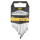 Juego de 12 llaves cola corona, milimétricas y pulgadas, Stanley, 71-608