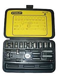 JUEGO DE COPAS RAIZ 1/4 DE PLG, 17 PIEZAS, STANLEY, 86-118