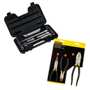 JUEGO 25 PIEZAS, RAIZ 1/2 PULGADAS, COPAS 6 PUNTOS, MM Y PULG, MALETA PLASTICA. GRATIS JUEGO DE ALICATES 90-162LA. STANL