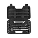 Juego de copas, raíz 1/2 plgs, 6 lados, 25 piezas, Stanley, 86-736