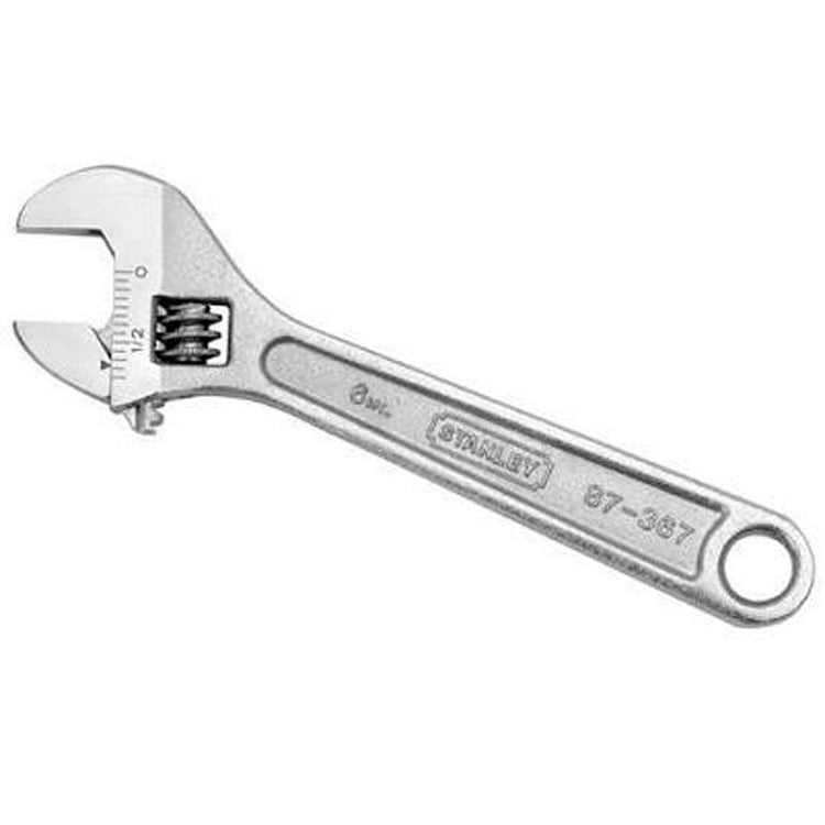 Llave ajustable de 8 pulgadas, Cromada, Stanley, 87-432la, 87-432LA