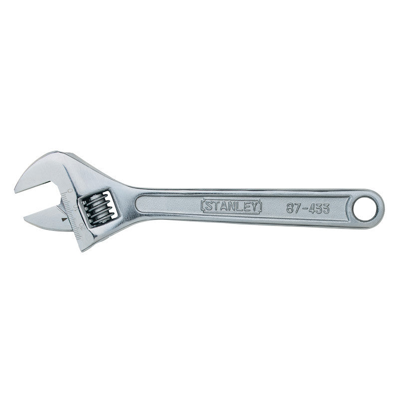 Llave ajustable de 10 pulgadas, Cromada, Stanley, 87-433la, 87-433LA