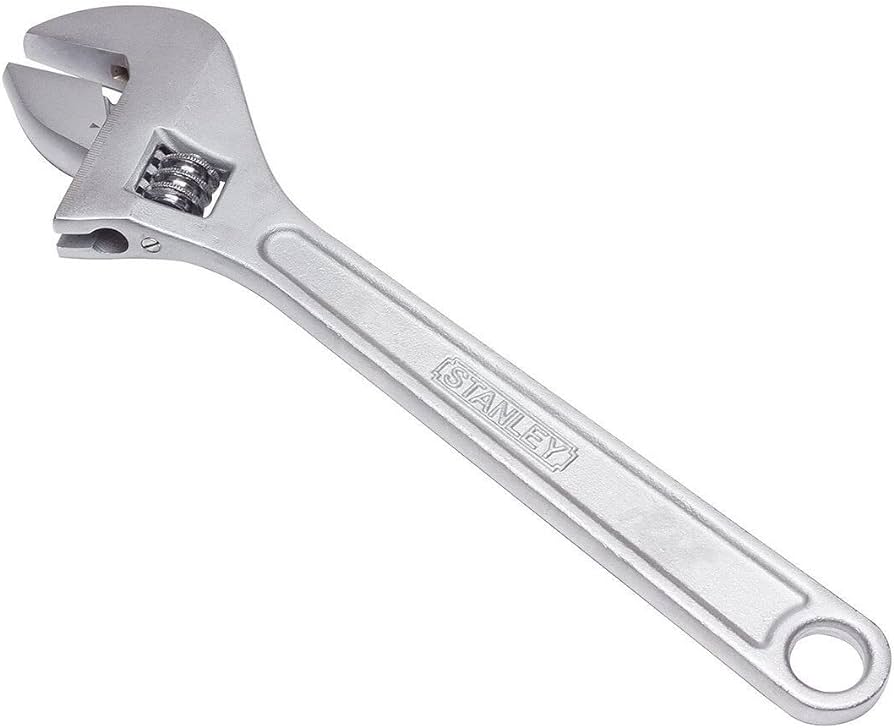 Llave ajustable de 15 pulgadas, Cromada, Stanley, 87-435la, 87-435LA