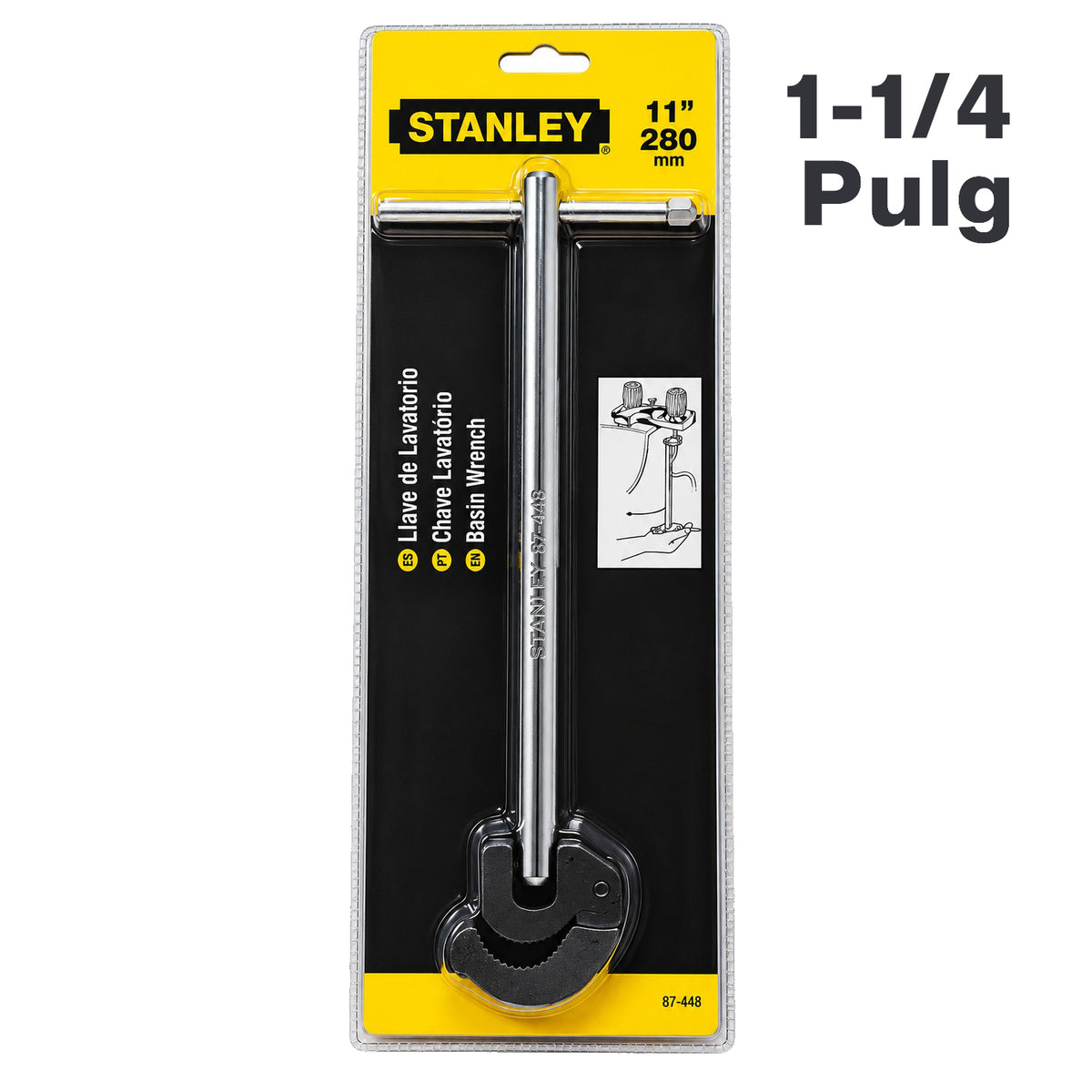 LLAVE DE LAVATORIO/PLOMERO MARCA STANLEY, 87-448