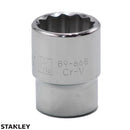 Copa de 12 lados de 1-3/16 plgs, raíz 3/4 plgs, Stanley, 89-668 DE 1 3/16PULG, 12 LADOS, 89-668, STANLEY