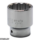 Copa de 12 lados de 1-5/8 plgs, raíz 3/4 plgs, Stanley, 89-674