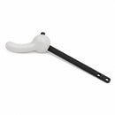 PALANCA PARA TANQUE DE SANITARIO JANETT BLANCA CON BRAZO NEGRO. FAMA