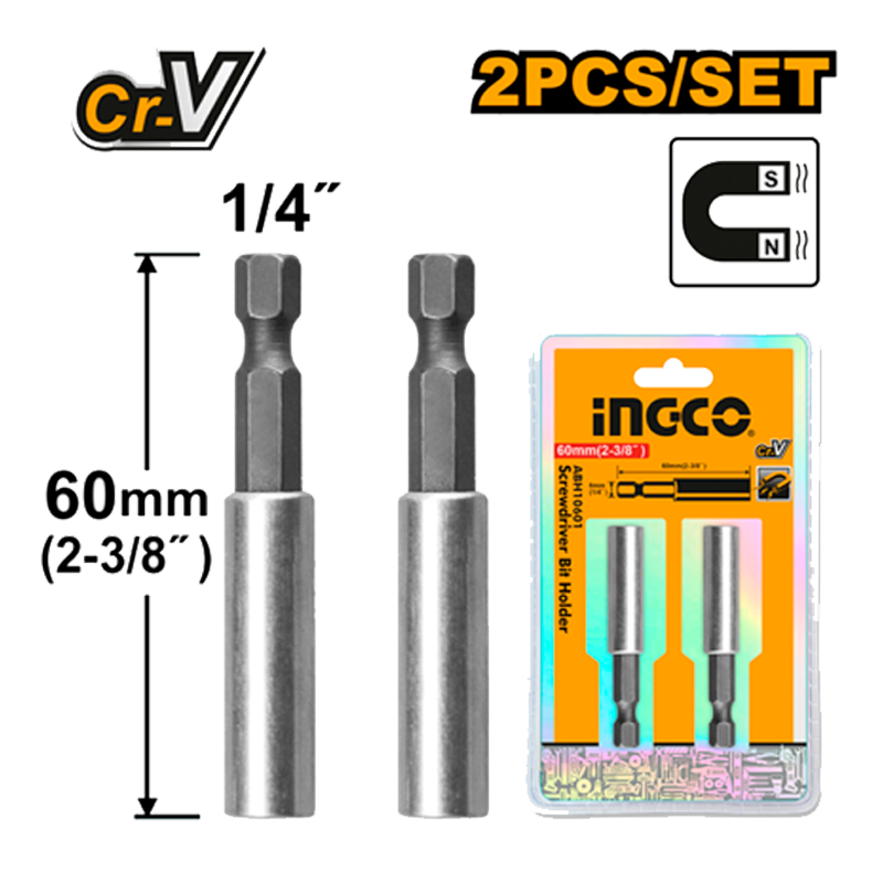 Kit de sujetadores magneticos de 1/4" marca INGCO, ABH10601