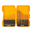 Kit de brocas de titanio para metal y madera de 21 piezas marca INGCO, AKDL52101