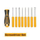 Juego de desarmadores con puntas intercambiables marca INGCO, AKISD0901