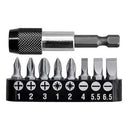 Puntas para destornillador con sugetador magnetico marca INGCO, AKSD0071