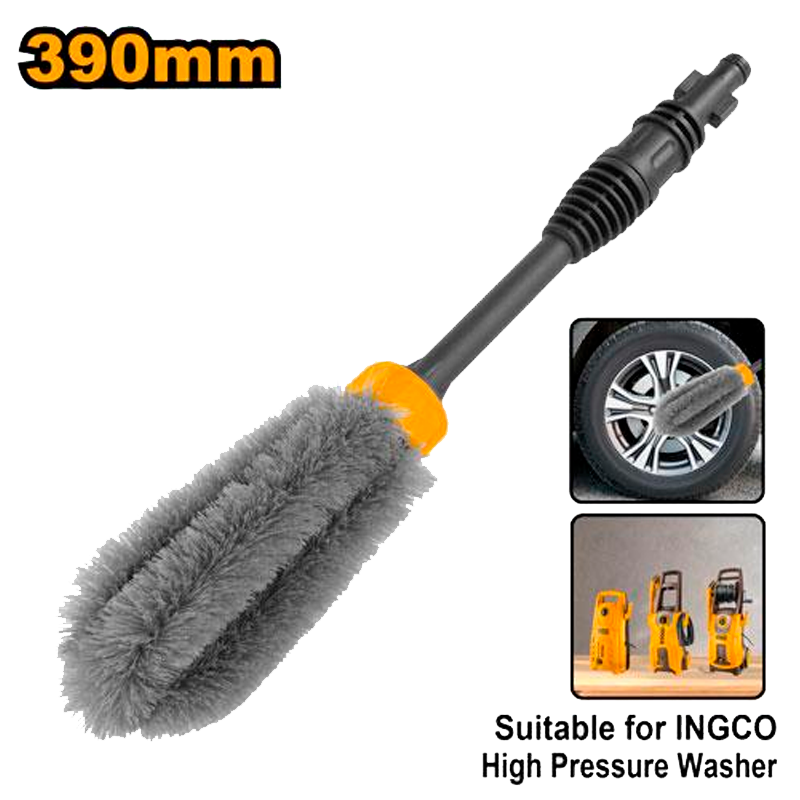 Cepillo para llantas de vehículo para uso con hidrolavadora INGCO, AMWB1781