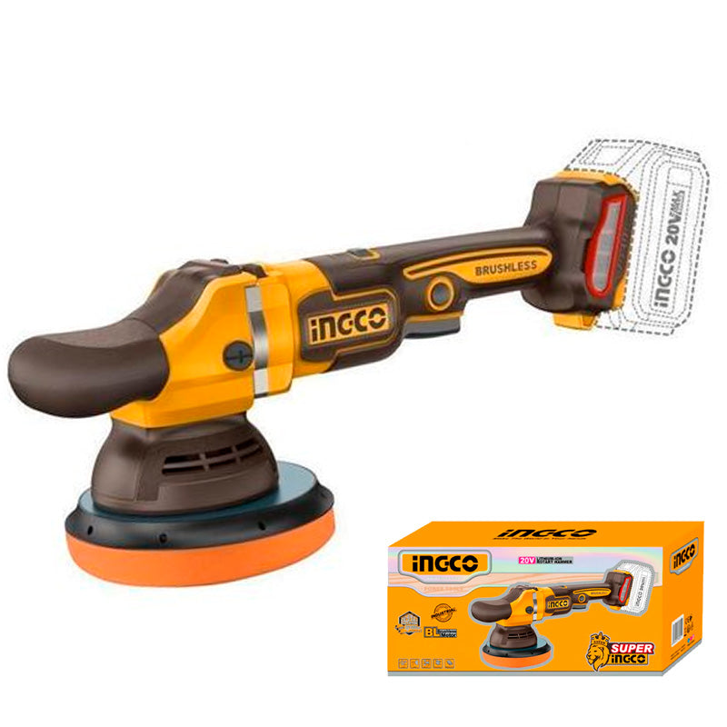 Pulidora automotriz marca INGCO de disco de 6" motor brushless no incluye bateria y cargador , APLI2015