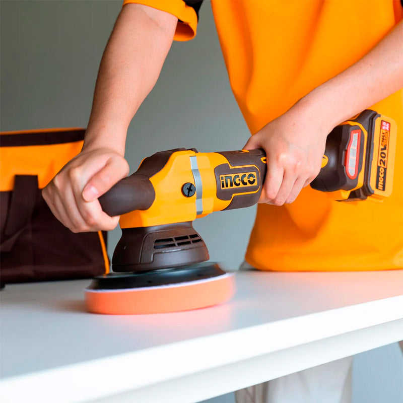 Pulidora automotriz marca INGCO de disco de 6" motor brushless no incluye bateria y cargador , APLI2015