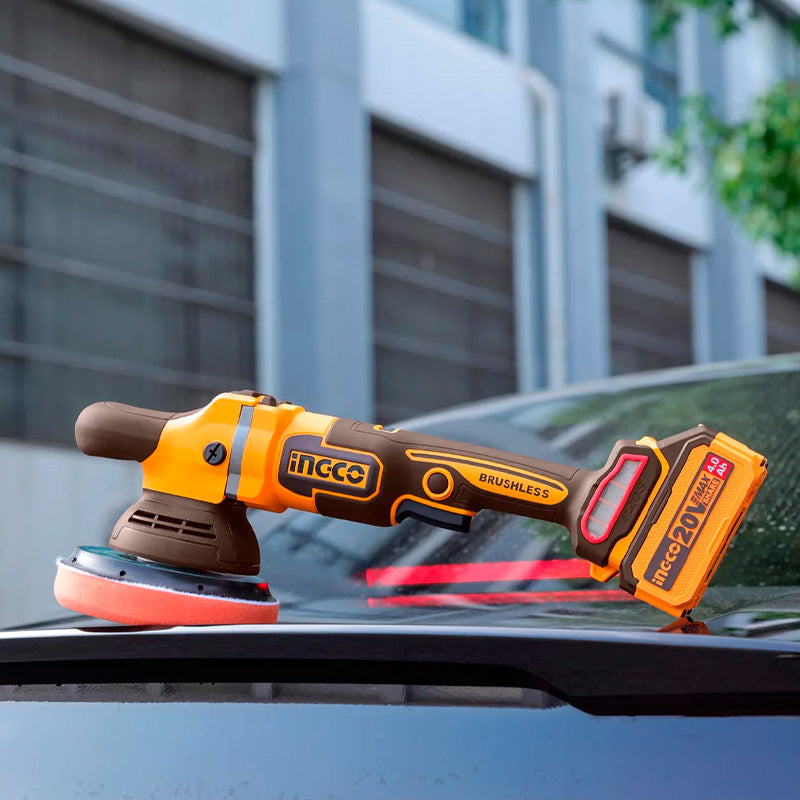 Pulidora automotriz marca INGCO de disco de 6" motor brushless no incluye bateria y cargador , APLI2015