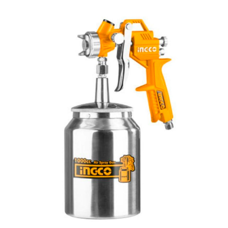Pistola para pintar neumatica con deposito de 1000ml marca INGCO, ASG3101