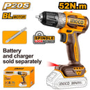 Atornillador inalambrico , 3/8", 20 voltios sin bateria y cargador, CDLI204531, INGCO