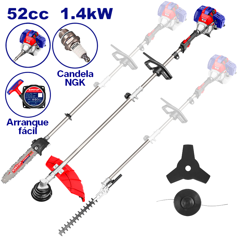 Chapeadora multifuncional 4 en 1, Emtop, EGTC55211