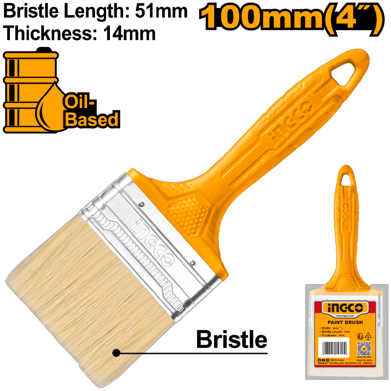 Brochas para pintar de 4" en marca INGCO, CHPTB78604