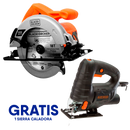 Sierra circular 7 1/4 plgs con sierra caladora gratis Black And Decker