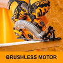 Sierra circular de 7 1/4 inalámbrica marca INGCO, CSLI1851