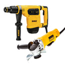 ROTOMARTILLO SDS MAX, 1-9/16 PULGADAS, 6.1 JOULES, 5.5 KILOS, GRATIS ESMERILADORA 4 1/2 DWE4120. MARCA DEWALT