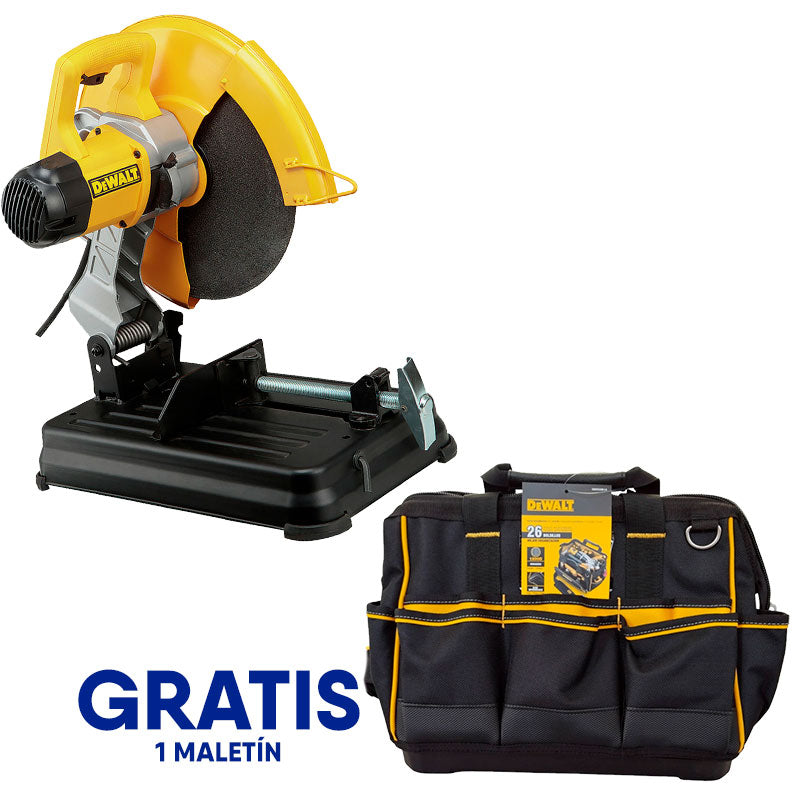 TRONZADORA 14 PULG, 2300 WATTS, GRATIS MALETIN PORTAHERRAMIENTAS IMPERMEABLE MARCA DEWALT, D28730-DWST83489