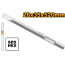 Punta plana hexagonal para demoledor en marca INGCO, DBC04352012